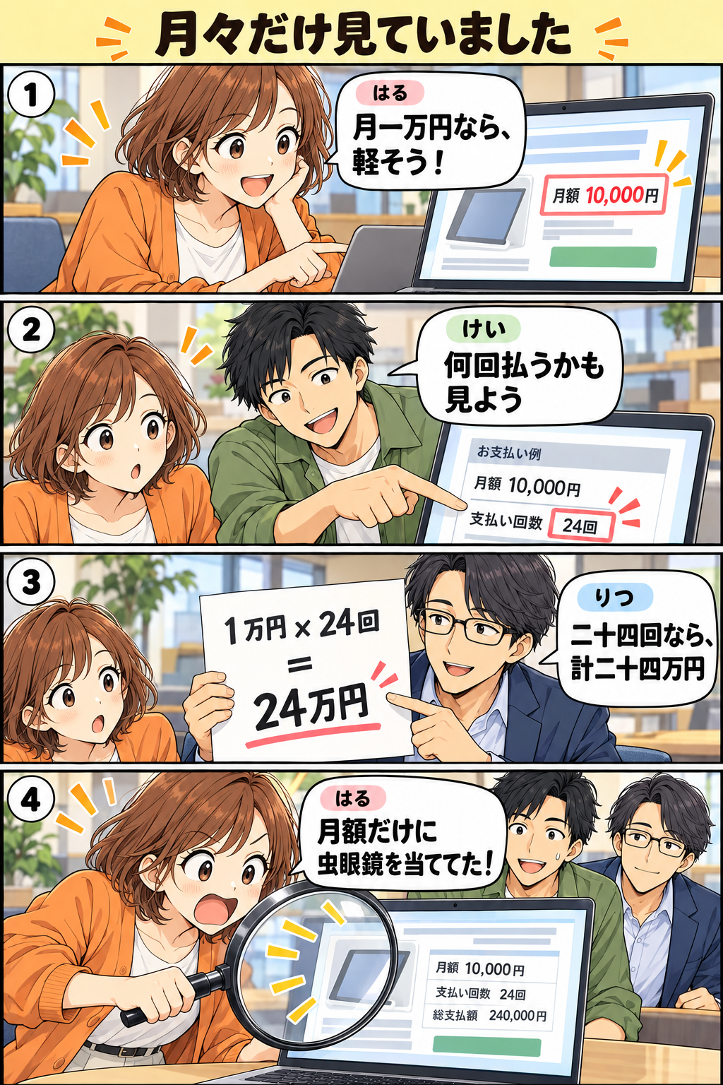 月々だけ見ていました。縦4コマ。内容は下のテキスト版で読めます。